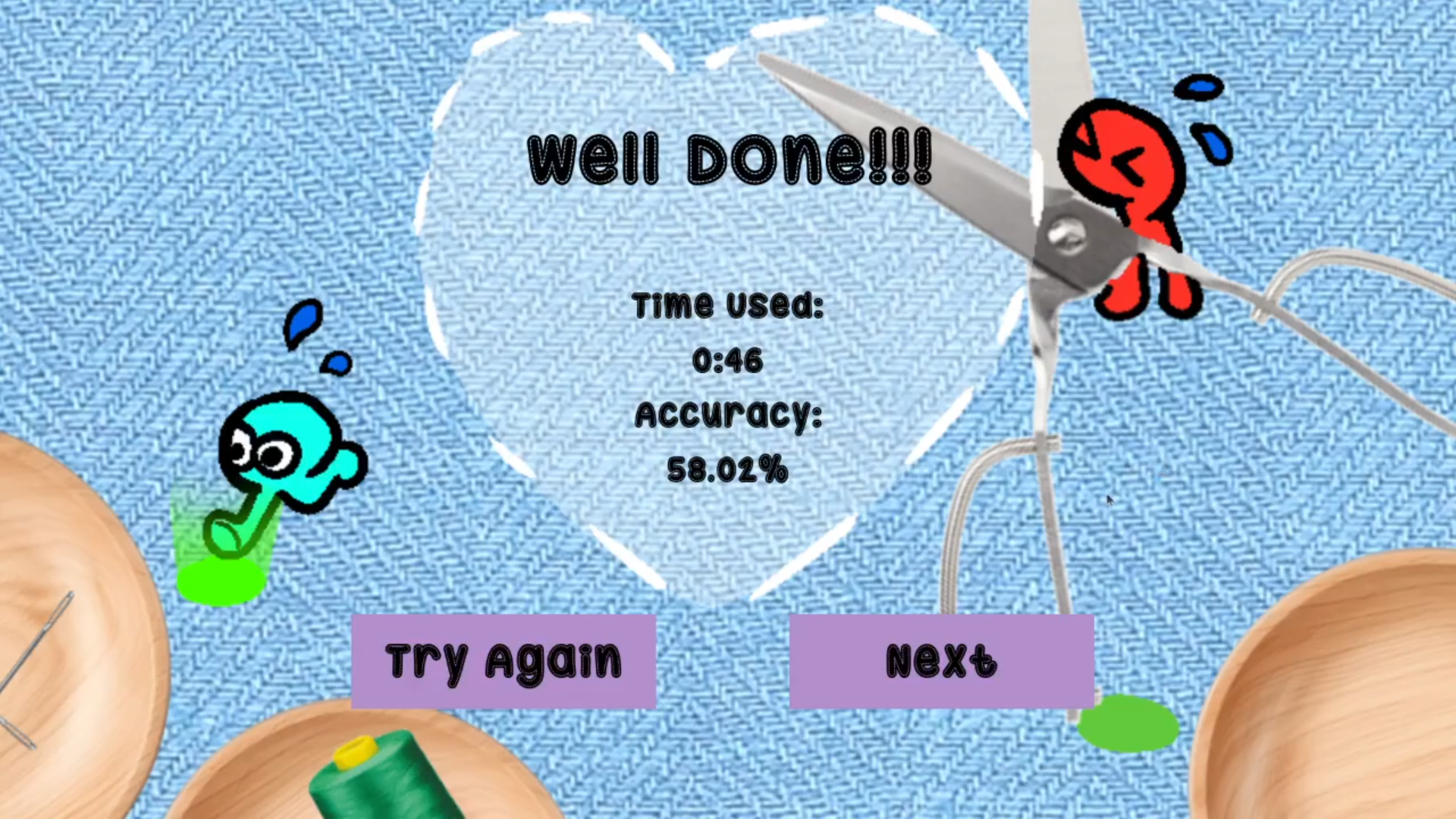 Well done!